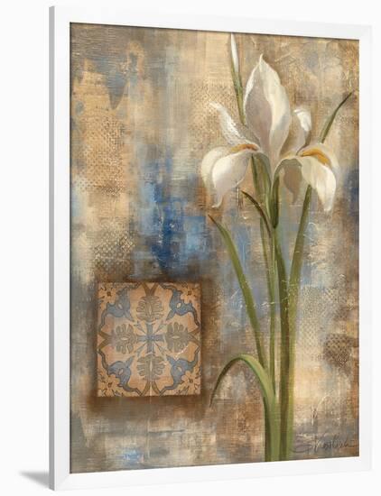 Iris and Tile-Silvia Vassileva-Framed Art Print