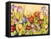 Iris and Tulips-Mary Russel-Framed Stretched Canvas
