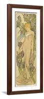 Iris, (Aus Der Serie Von Dekorationstafeln "Blumen), 1898-Alphonse Mucha-Framed Giclee Print