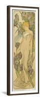 Iris, (Aus Der Serie Von Dekorationstafeln "Blumen), 1898-Alphonse Mucha-Framed Giclee Print