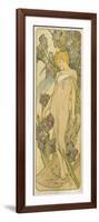 Iris, (Aus Der Serie Von Dekorationstafeln "Blumen), 1898-Alphonse Mucha-Framed Giclee Print