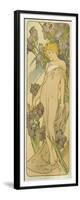 Iris, (Aus Der Serie Von Dekorationstafeln "Blumen), 1898-Alphonse Mucha-Framed Giclee Print