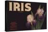 Iris Brand - Duarte, California - Citrus Crate Label-Lantern Press-Stretched Canvas