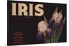 Iris Brand - Duarte, California - Citrus Crate Label-Lantern Press-Stretched Canvas