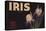 Iris Brand - Duarte, California - Citrus Crate Label-Lantern Press-Stretched Canvas