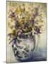 Iris, Chrysanthemums and Carnations in a Copeland Jug-Joan Thewsey-Mounted Giclee Print