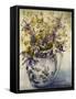 Iris, Chrysanthemums and Carnations in a Copeland Jug-Joan Thewsey-Framed Stretched Canvas