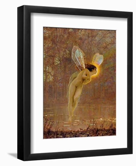 Iris, Detail of the Fairy, 1886 (Detail)-John Atkinson Grimshaw-Framed Giclee Print