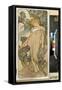 Iris (Faisant Partie De La Serie Des Fleurs). Oeuvre De Alfons Maria Mucha (Alphonse Marie Mucha, 1-Alphonse Marie Mucha-Framed Stretched Canvas