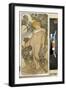 Iris (Faisant Partie De La Serie Des Fleurs). Oeuvre De Alfons Maria Mucha (Alphonse Marie Mucha, 1-Alphonse Marie Mucha-Framed Giclee Print