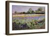 Iris Field and Two Cottages-Timothy Easton-Framed Giclee Print