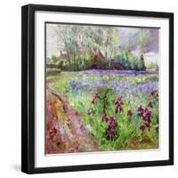 Iris Field, Storm Gathering, 1991-Timothy Easton-Framed Giclee Print