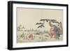 Iris Garden, 1800-1808-Katsushika Hokusai-Framed Giclee Print