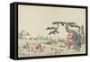 Iris Garden, 1800-1808-Katsushika Hokusai-Framed Stretched Canvas