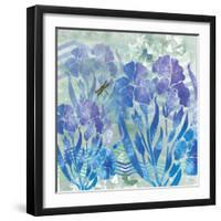 Iris Garden 2-Bee Sturgis-Framed Art Print