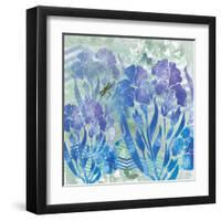 Iris Garden 2-Bee Sturgis-Framed Art Print