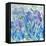 Iris Garden 2-Bee Sturgis-Framed Stretched Canvas