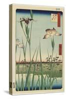 Iris Garden at Horikiri, May 1857-Utagawa Hiroshige-Stretched Canvas