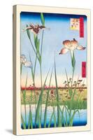 Iris Garden at Horikiri-Ando Hiroshige-Stretched Canvas