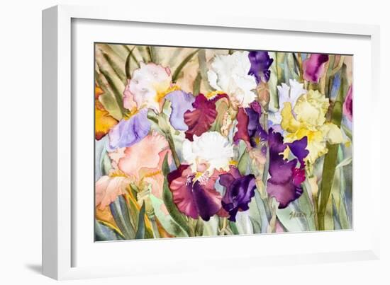 Iris Garden I-Sharon Pitts-Framed Giclee Print