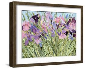 Iris Garden X-Sharon Pitts-Framed Giclee Print