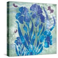 Iris Garden-Bee Sturgis-Stretched Canvas