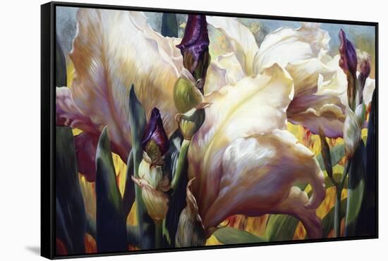 Iris Garden-Elizabeth Horning-Framed Stretched Canvas