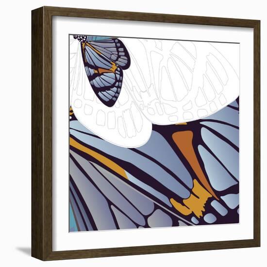 Iris Moth Design-Belen Mena-Framed Giclee Print