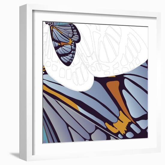 Iris Moth Design-Belen Mena-Framed Giclee Print