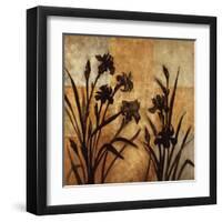 Iris Silhouette I-Erin Lange-Framed Art Print