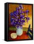 Iris Vase-John Newcomb-Framed Stretched Canvas