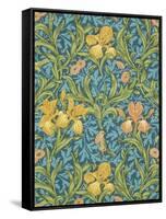 Iris Wallpaper, Paper, England, Late 19th Century-William Morris-Framed Stretched Canvas