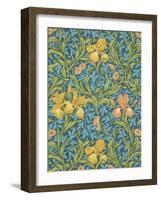 Iris Wallpaper, Paper, England, Late 19th Century-William Morris-Framed Giclee Print