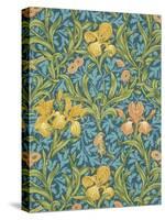 Iris Wallpaper, Paper, England, Late 19th Century-William Morris-Stretched Canvas