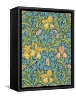 Iris Wallpaper, Paper, England, Late 19th Century-William Morris-Framed Stretched Canvas