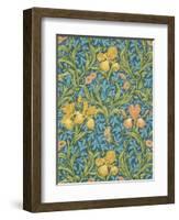 Iris Wallpaper, Paper, England, Late 19th Century-William Morris-Framed Giclee Print