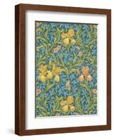 Iris Wallpaper, Paper, England, Late 19th Century-William Morris-Framed Giclee Print