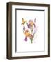 Iris with Yellow Butterfly, 2016-John Keeling-Framed Giclee Print