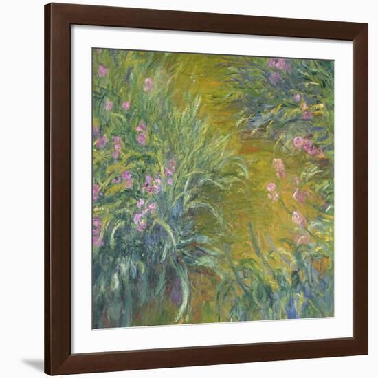 Iris-Claude Monet-Framed Giclee Print