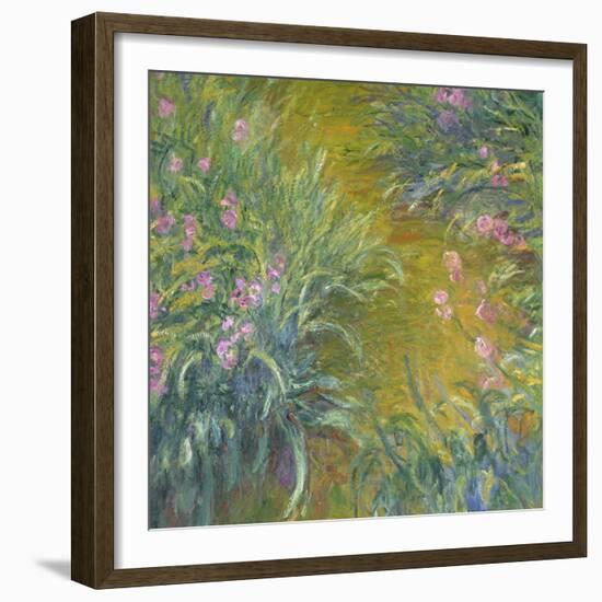 Iris-Claude Monet-Framed Giclee Print