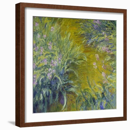 Iris-Claude Monet-Framed Giclee Print