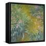 Iris-Claude Monet-Framed Stretched Canvas