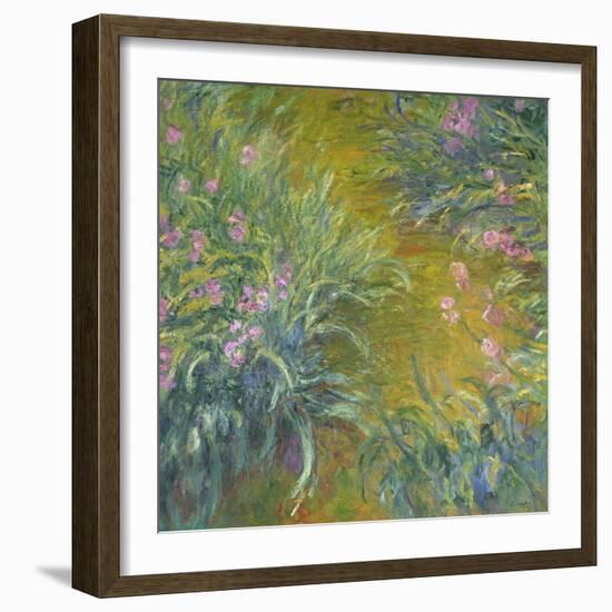 Iris-Claude Monet-Framed Giclee Print