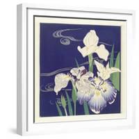 Irises, 1890-1900-Tsukioka Kogyo-Framed Giclee Print