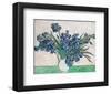 Irises, 1890 (White Vase)-Vincent Van Gogh-Framed Art Print