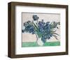 Irises, 1890 (White Vase)-Vincent Van Gogh-Framed Art Print