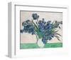 Irises, 1890 (White Vase)-Vincent Van Gogh-Framed Art Print