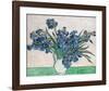 Irises, 1890 (White Vase)-Vincent Van Gogh-Framed Art Print