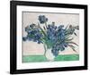 Irises, 1890 (White Vase)-Vincent Van Gogh-Framed Art Print