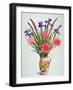 Irises and Berbera in a Dutch Jug-Christopher Ryland-Framed Giclee Print